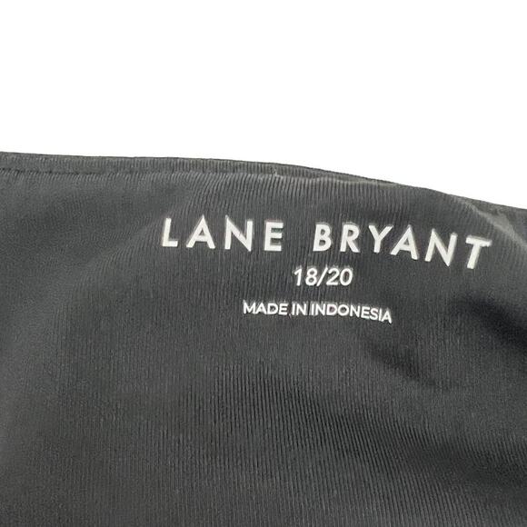 Lane Bryant Fitted Short-Sleeve Scoop Neck Bodysuit Black Womens Size 18/20 - Picture 4 of 6